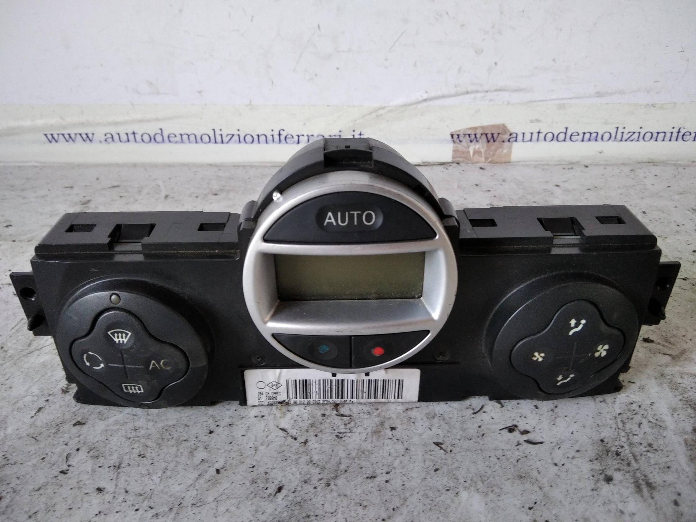 Blocco comando climatizzazione